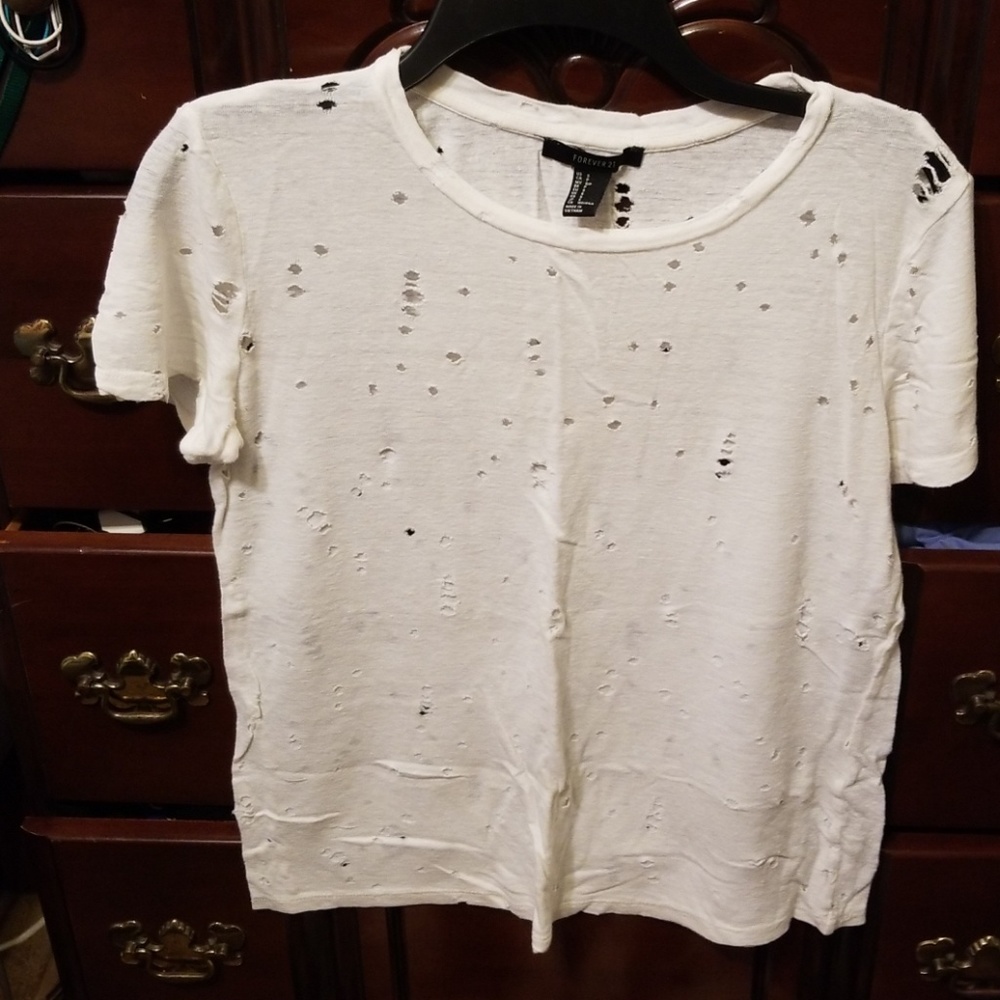 Forever 21 distressed shirt